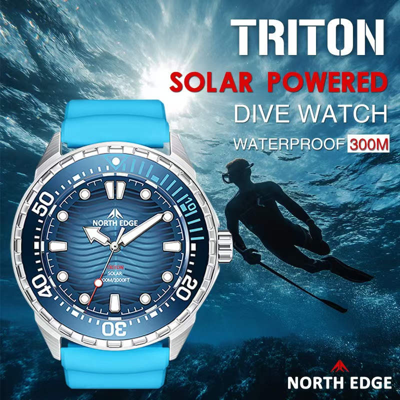Smartwatch Touch - Stainless Steel Diving Watch Solar Energy