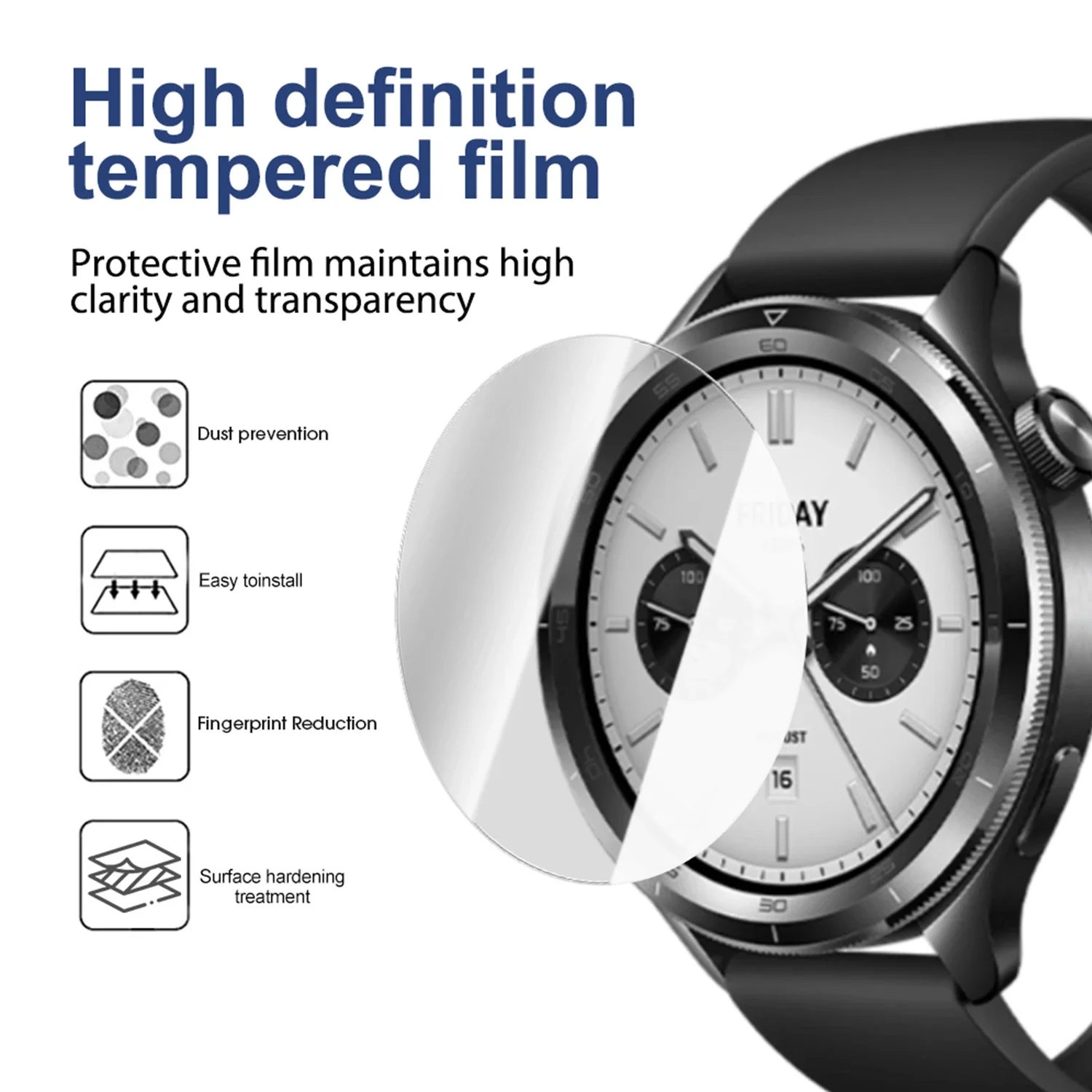 Xiaomi Smartwatch S4 Accessories - 2PCS Tempered Glass For Xiaomi Mi