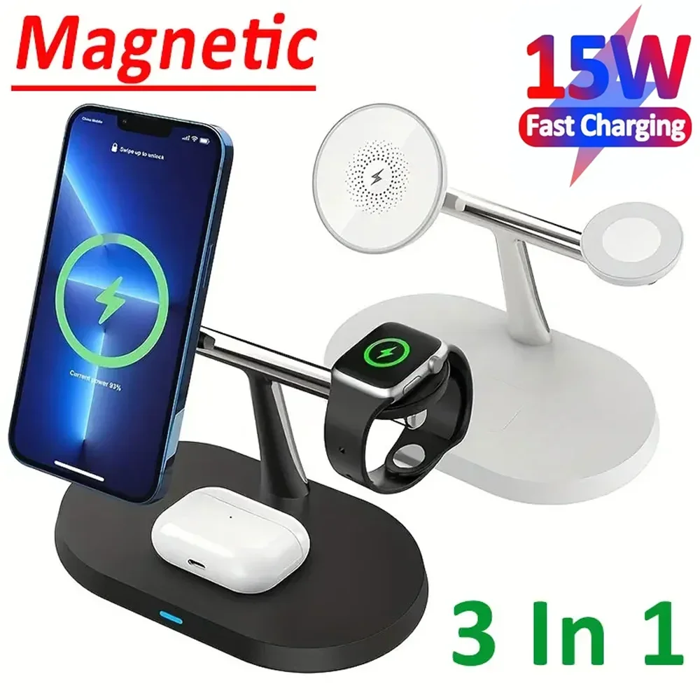 Wireless Charger Watch - Magnetic Wireless Charger Stand for iPhone