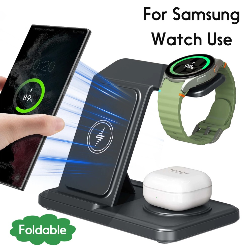 Wireless Charger Watch - 3 in 1 Wireless Charger Stand