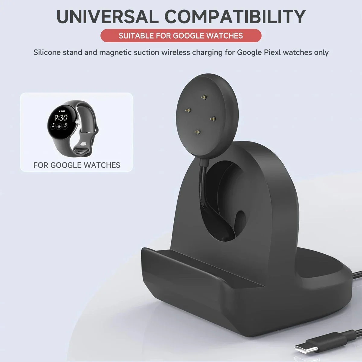 Soft Silicone Charger Cradle D – Wireless Charger Watch recenzja i cena