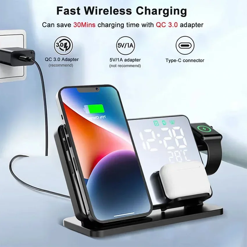 Wireless Charger Alarm Clock S – Wireless Charger Watch recenzja i cena