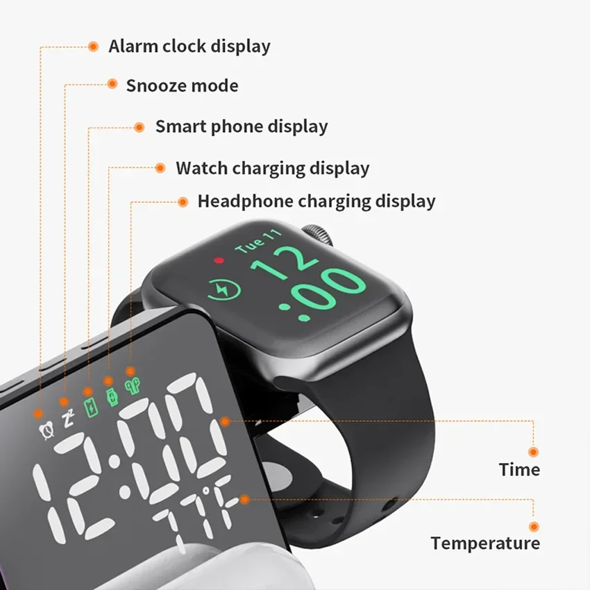 Wireless Charger Alarm Clock S – Wireless Charger Watch recenzja i cena