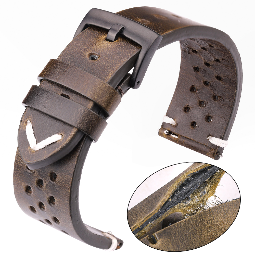 Breathable Genuine Leather Qui – Nylon Nato Strap recenzja i cena