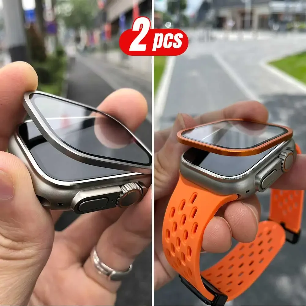 2PCS Titanium Metal Frame for  – Smartwatch Watch Accessories For Women recenzja i cena