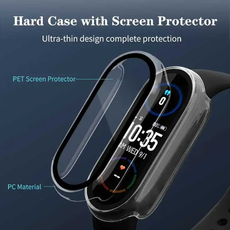 Tempered Glass+PC Case For Xia – Smartwatch Watch Accessories For Women recenzja i cena