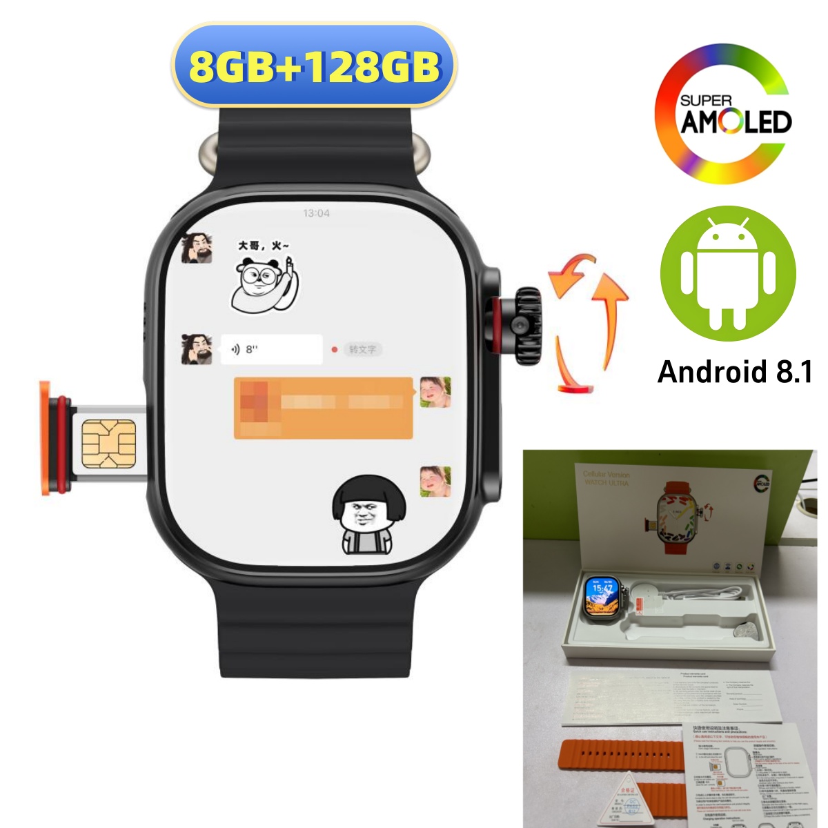 CDS9 Ultra 4G Android Smart Wa – Smartwatch Instagram recenzja i cena