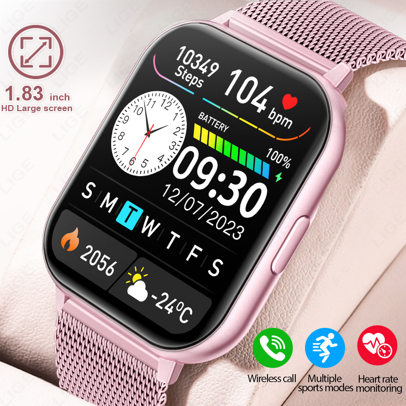 New 1.83‘’ HD Screen Fashion S – Smartwatch Custom recenzja i cena