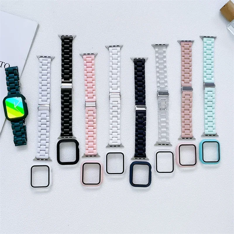 Watch strap+Case+glass For app – Smartwatch Watch Accessories For Women recenzja i cena