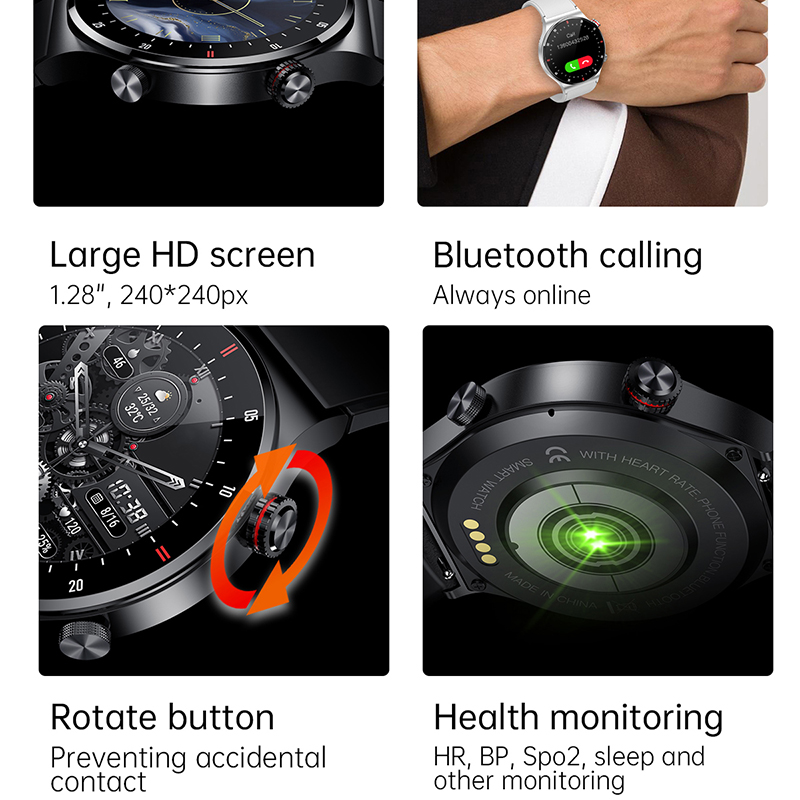 GPS ECG+PPG Bluetooth Call Sma – Smartwatch Custom recenzja i cena