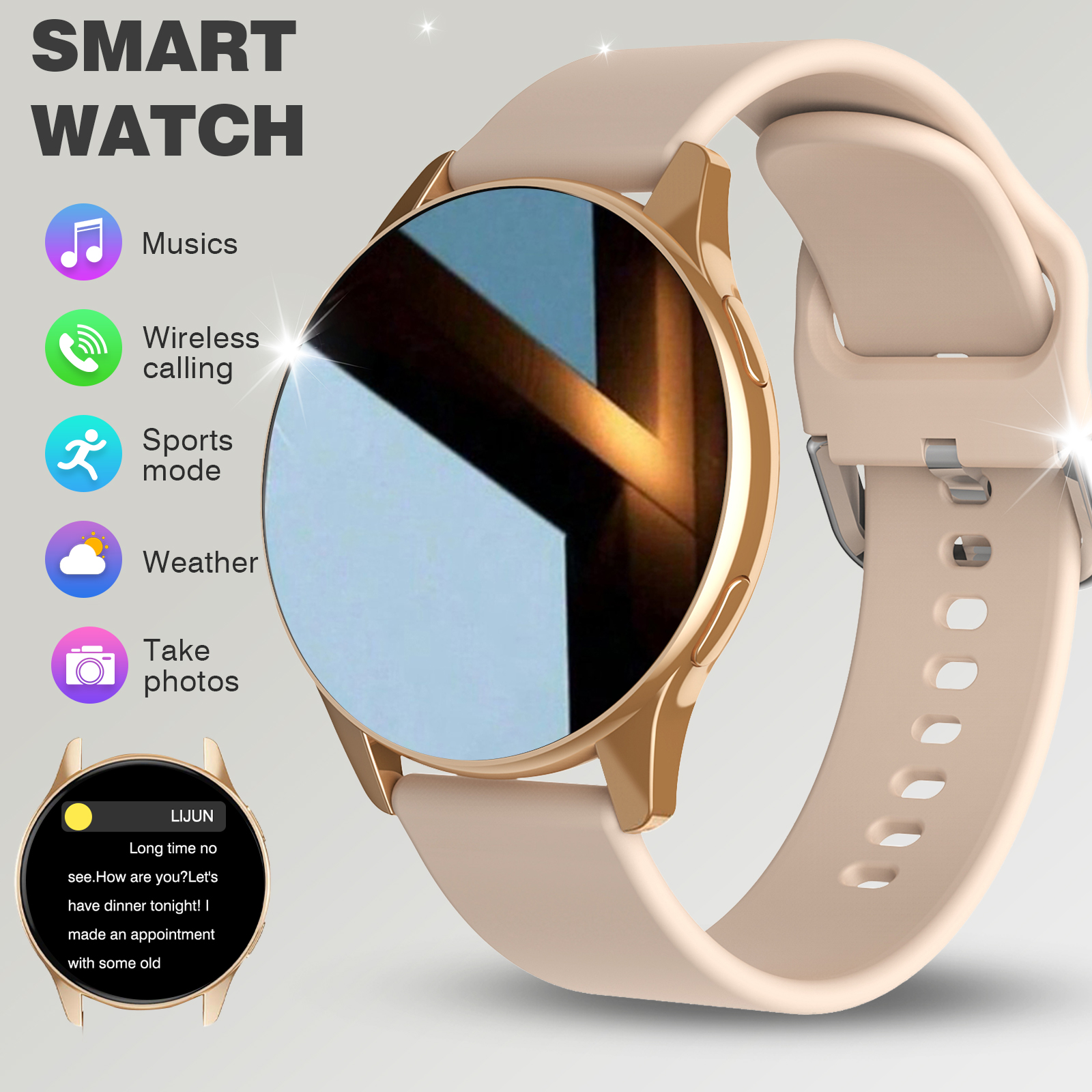 Smartwatch, Wireless Calling/D – Smartwatch Custom recenzja i cena