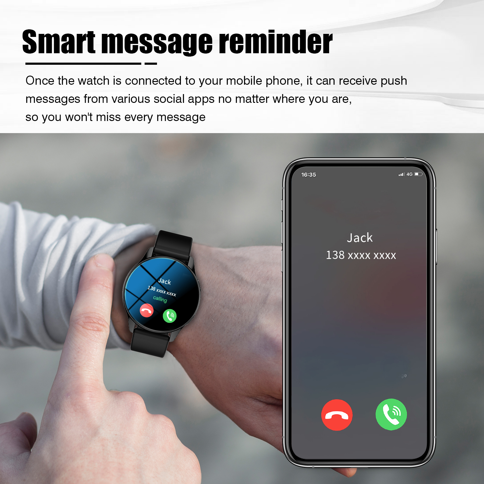 Smartwatch, Wireless Calling/D – Smartwatch Custom recenzja i cena