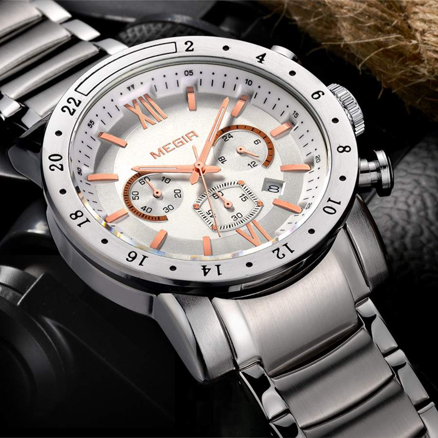 MEGIR Stainless Steel Casual W – Smartwatch Touch recenzja i cena