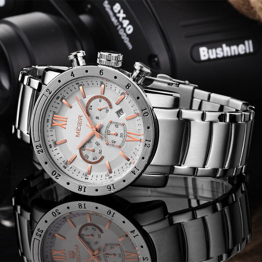 MEGIR Stainless Steel Casual W – Smartwatch Touch recenzja i cena