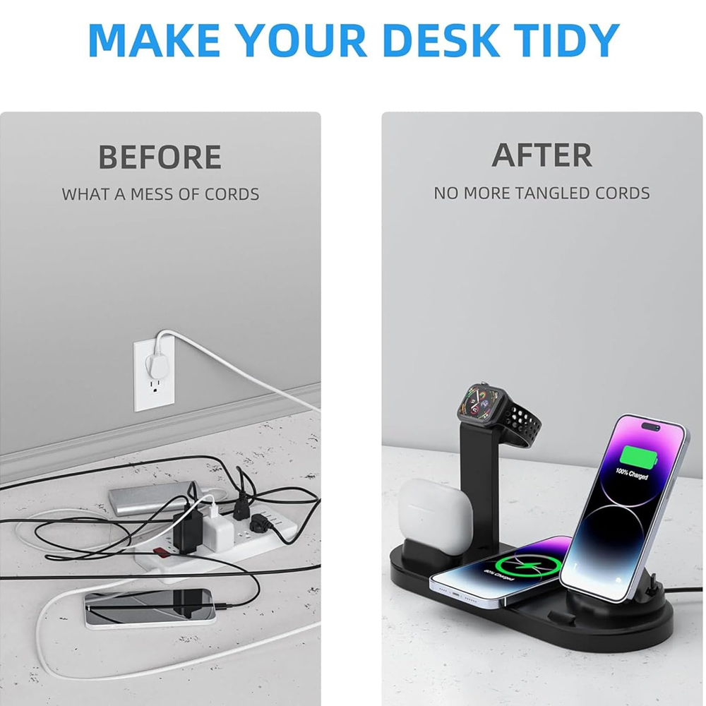 30W 7 in 1 Wireless Charger St – Wireless Charger Watch recenzja i cena