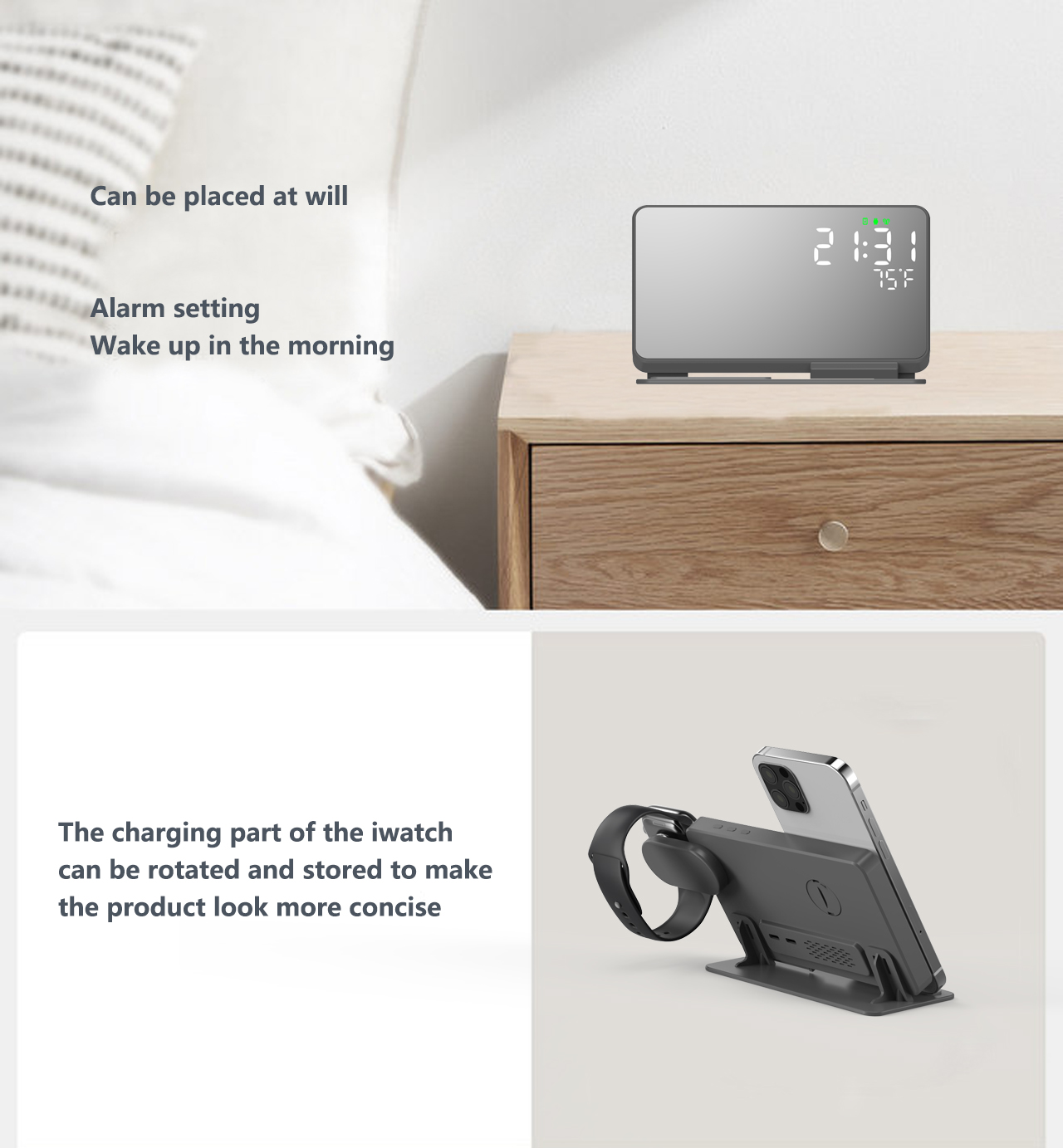 3 in 1 Wireless Charger For iP – Smartwatch Case recenzja i cena