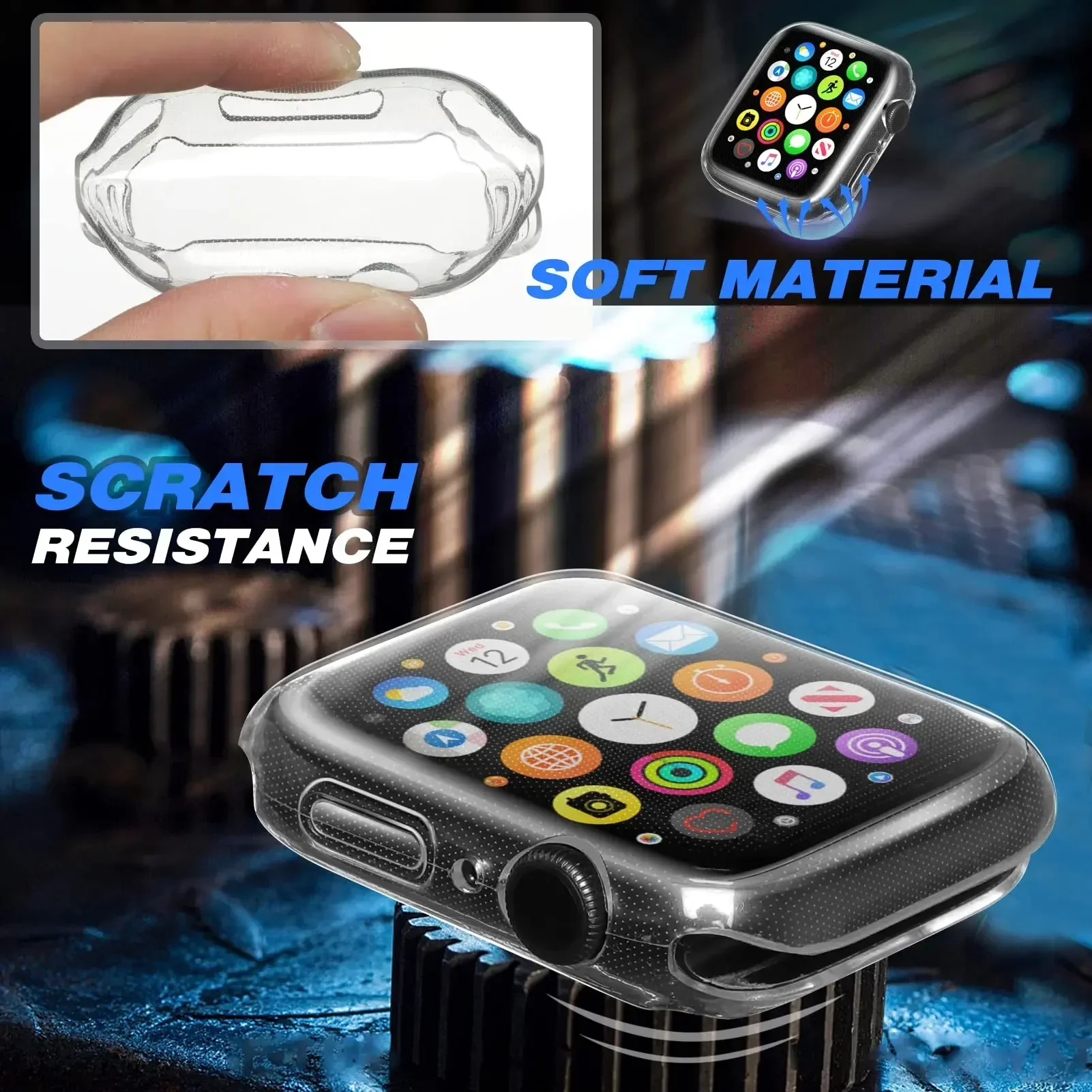 Cover For Apple Watch Case 44m – Smartwatch Watch Accessories For Women recenzja i cena