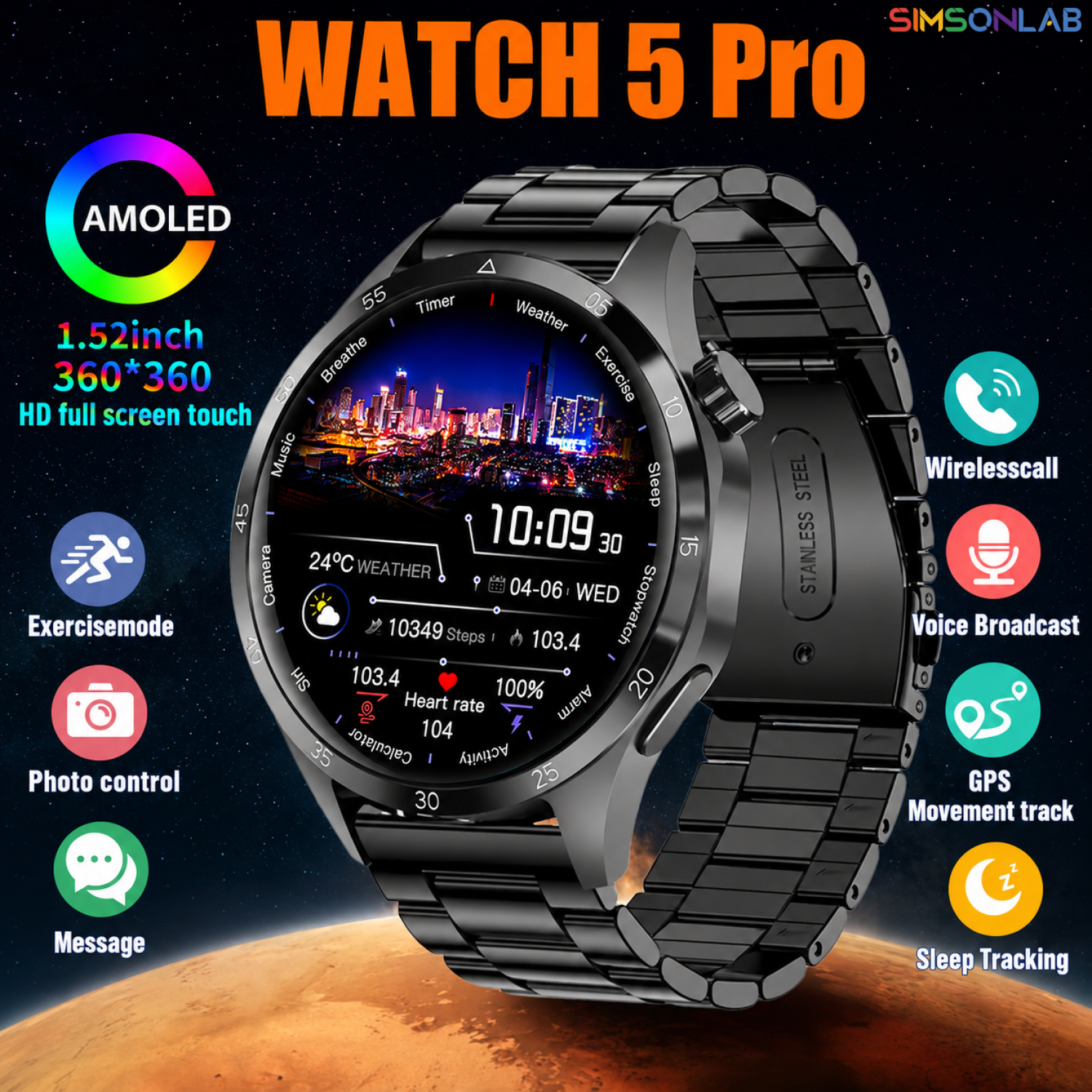 2026 Watch 5 Pro GPS Track Com – Smartwatch Instagram recenzja i cena