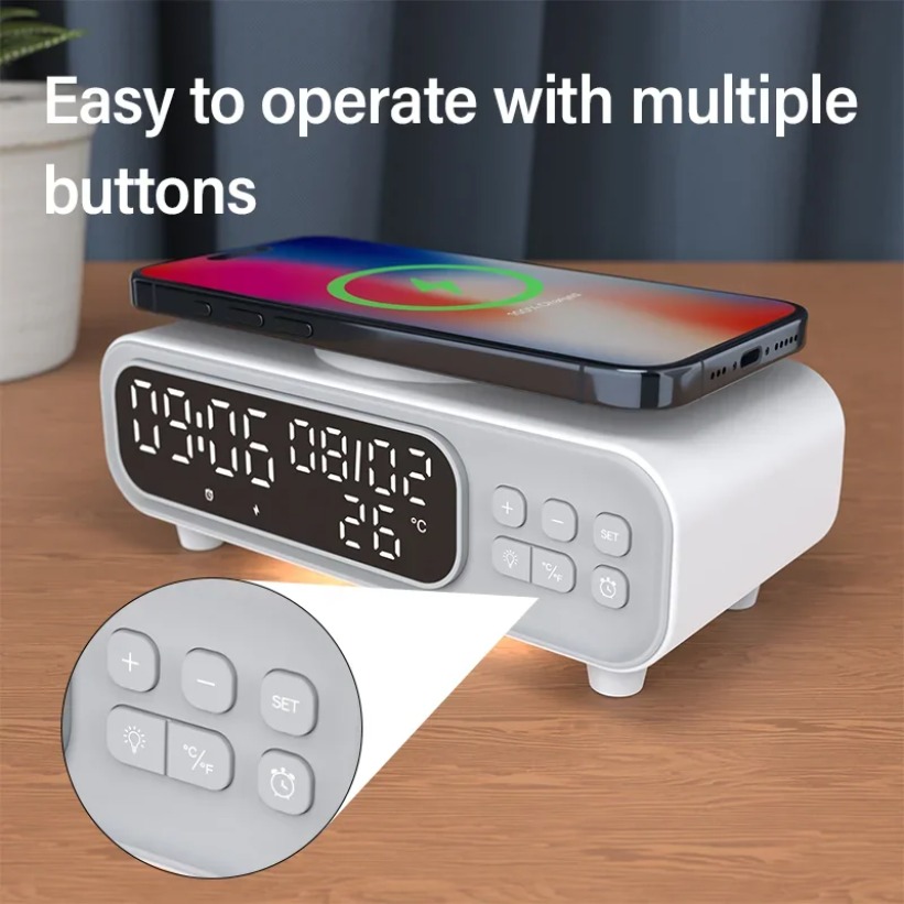 15W Wireless Charger Time Alar – Wireless Charger Watch recenzja i cena