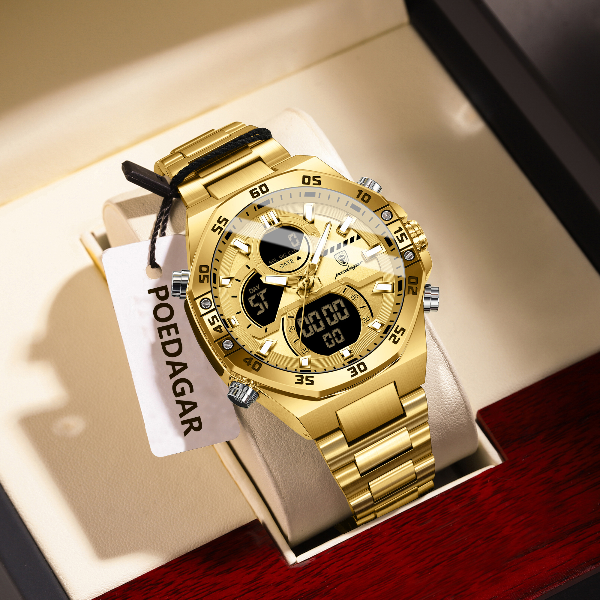 POEDAGAR Sport Men Watch LED W – Accessories With Watch recenzja i cena