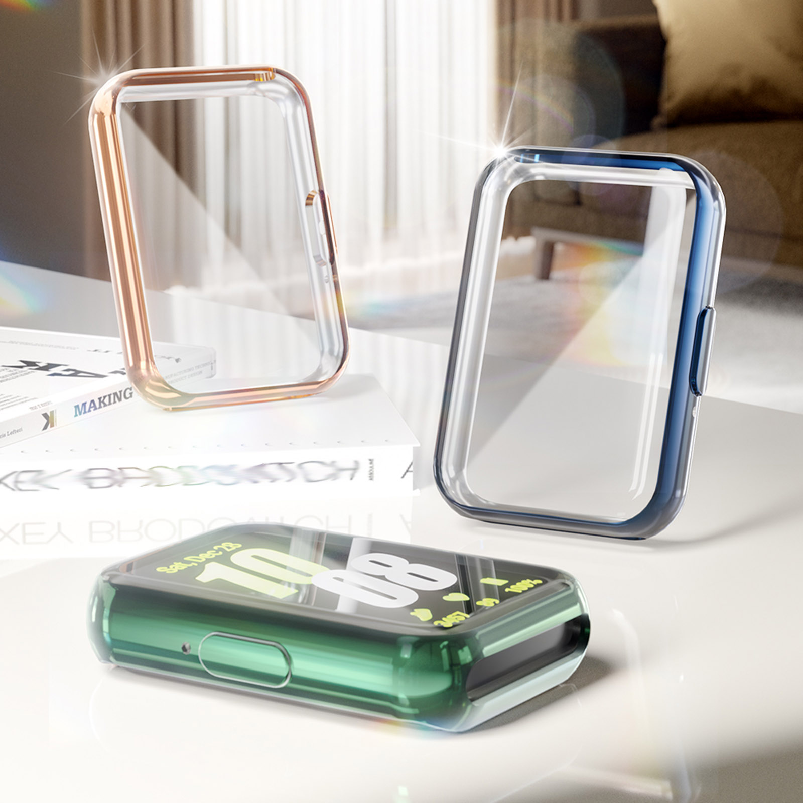 Cover for Samsung Galaxy Fit 3 – Smartwatch Watch Accessories For Women recenzja i cena