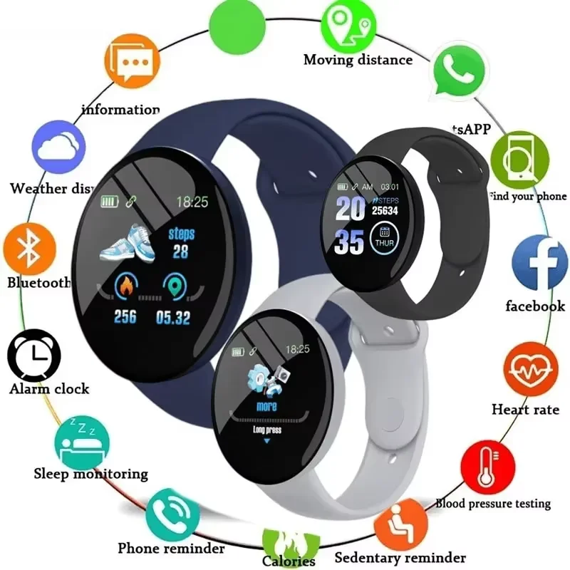 Children D18 Smartwatch Square – Android Smartwatch Accessories recenzja i cena