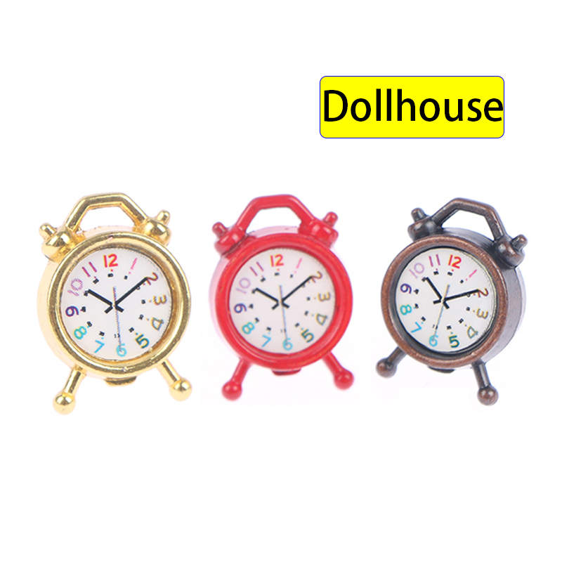 1PC 1:12 Scale Alarm Clock Dol – Accessories With Watch recenzja i cena