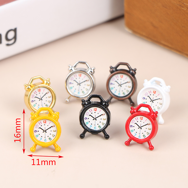 1PC 1:12 Scale Alarm Clock Dol – Accessories With Watch recenzja i cena