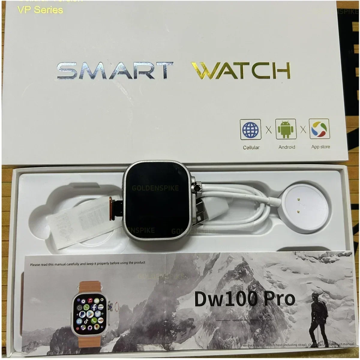 DW100 Pro Smartwatch Fingerpri – Smartwatch Instagram recenzja i cena