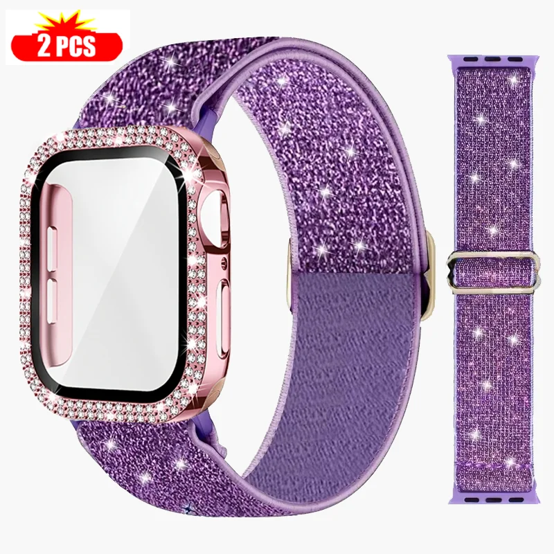 Band+Case for Apple Watch 45mm – Smartwatch Watch Accessories For Women recenzja i cena