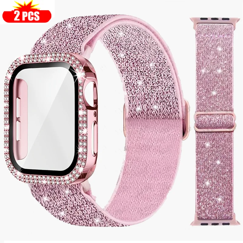 Band+Case for Apple Watch 45mm – Smartwatch Watch Accessories For Women recenzja i cena