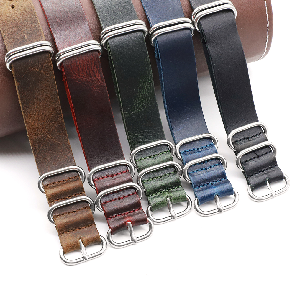 Genuine Leather Watch Band 18m – Nylon Nato Strap recenzja i cena
