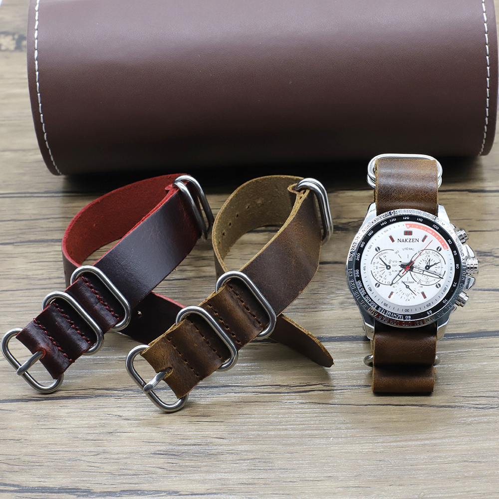 Genuine Leather Watch Band 18m – Nylon Nato Strap recenzja i cena