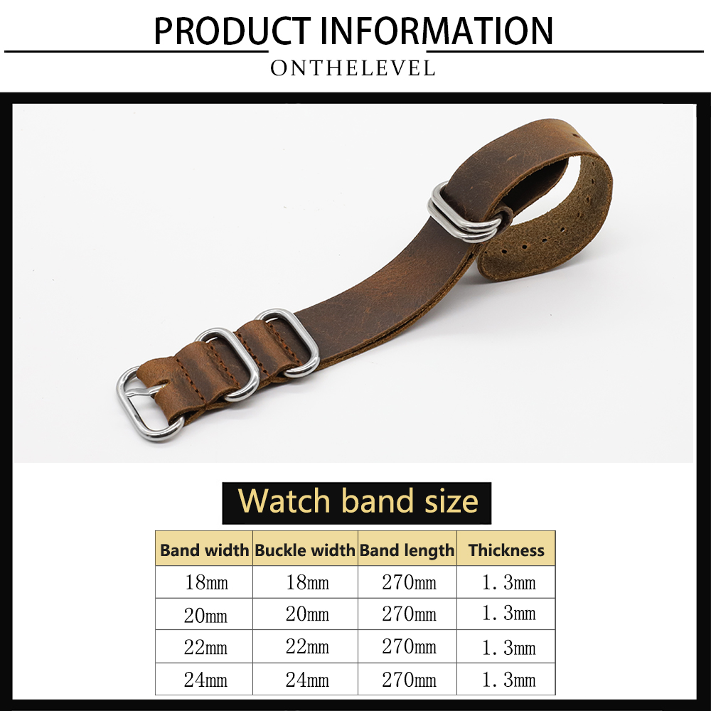 Genuine Leather Watch Band 18m – Nylon Nato Strap recenzja i cena