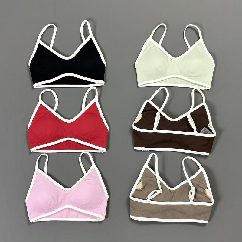 Women Contrastline Yoga Bra V  – Rugged Sport Strap recenzja i cena