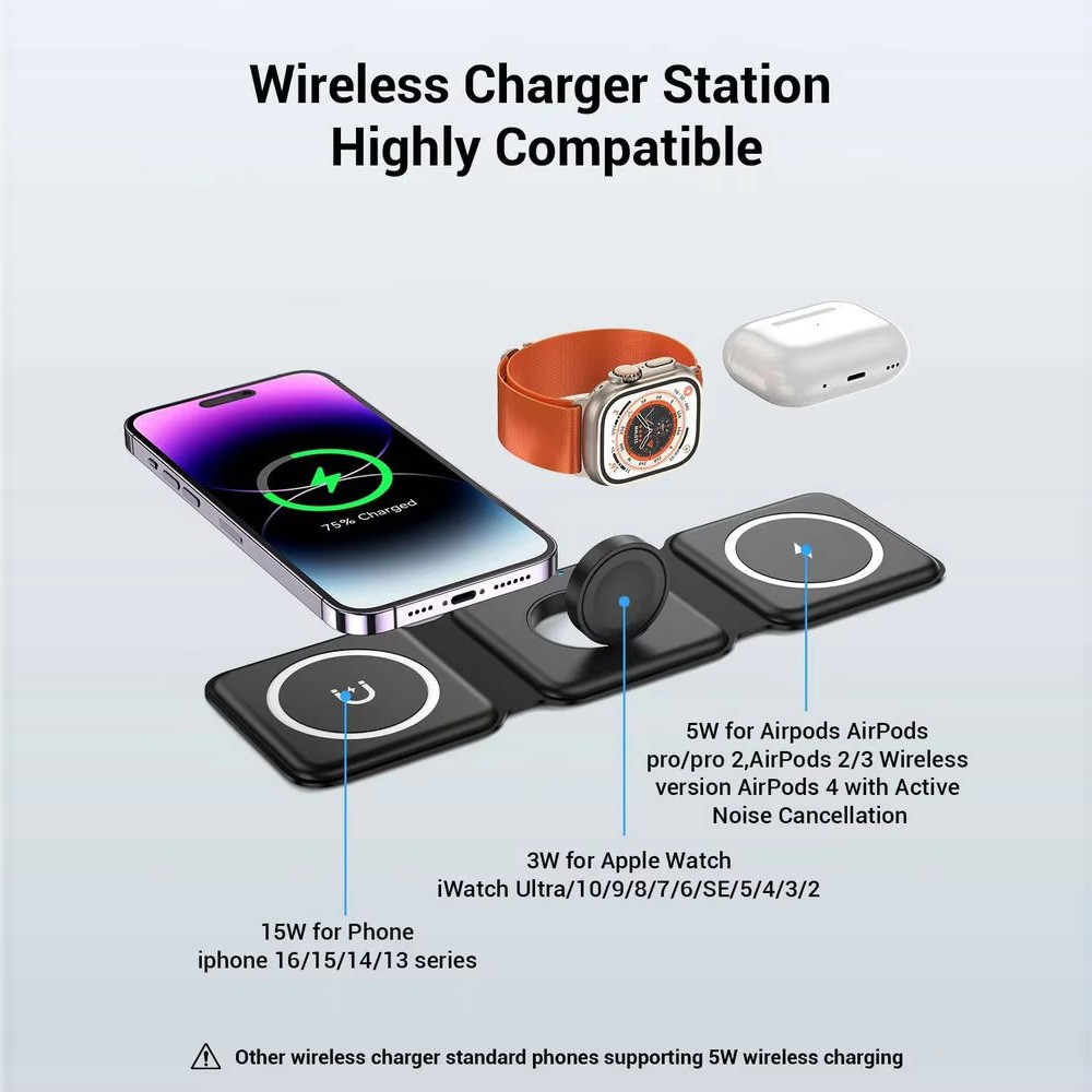 3-in-1 Magnetic Folding Wirele – Wireless Charger Watch recenzja i cena