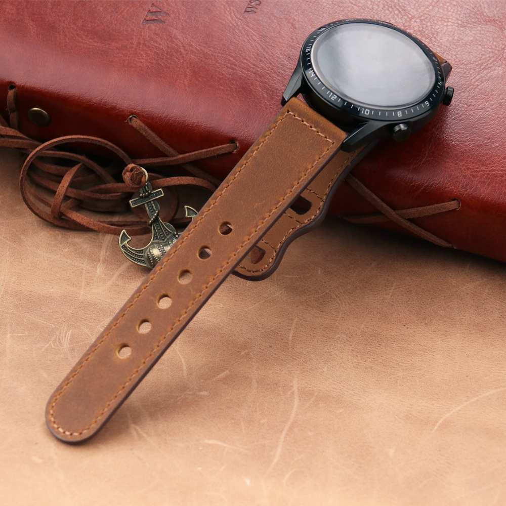 22mm Band Genuine Leather Watc – Smartwatch Accessories Shop recenzja i cena