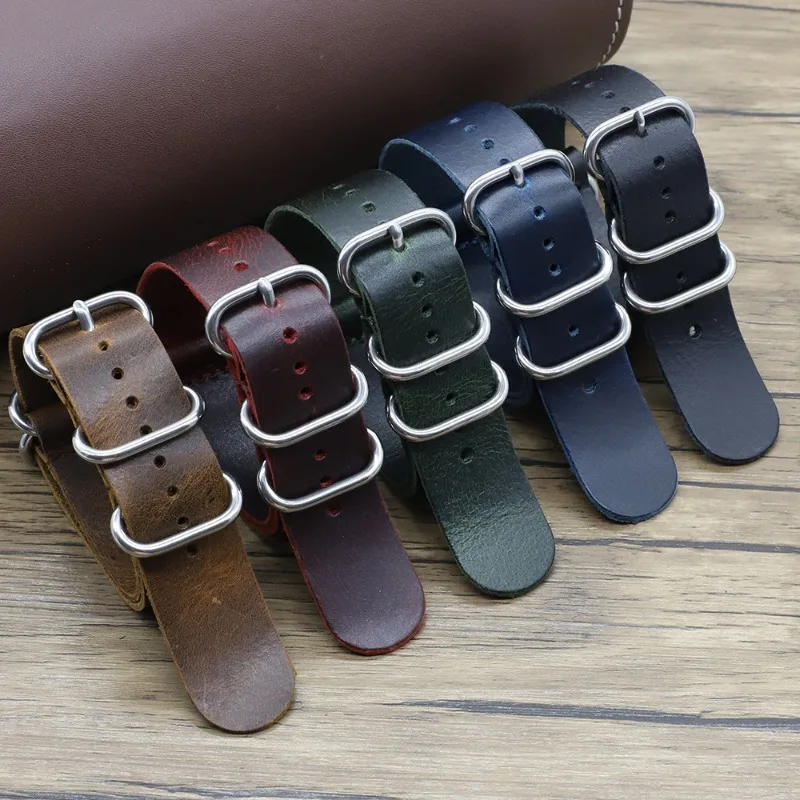 Vintage Genuine Leather Watch  – Nylon Nato Strap recenzja i cena