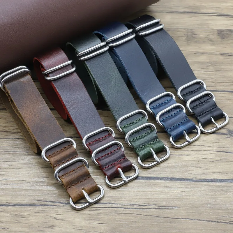 Vintage Genuine Leather Watch  – Nylon Nato Strap recenzja i cena