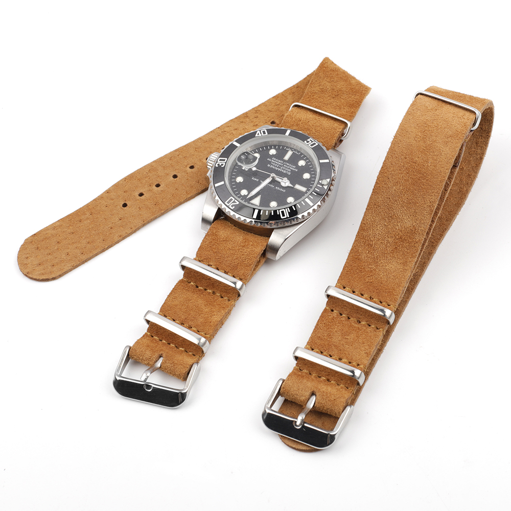 Soft Retro Suede Genuine Leath – Nylon Nato Strap recenzja i cena