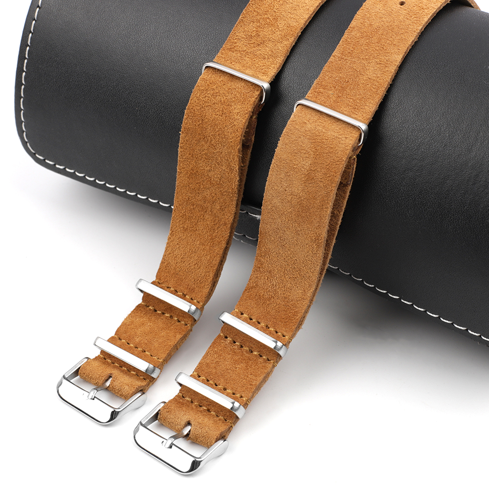 Soft Retro Suede Genuine Leath – Nylon Nato Strap recenzja i cena