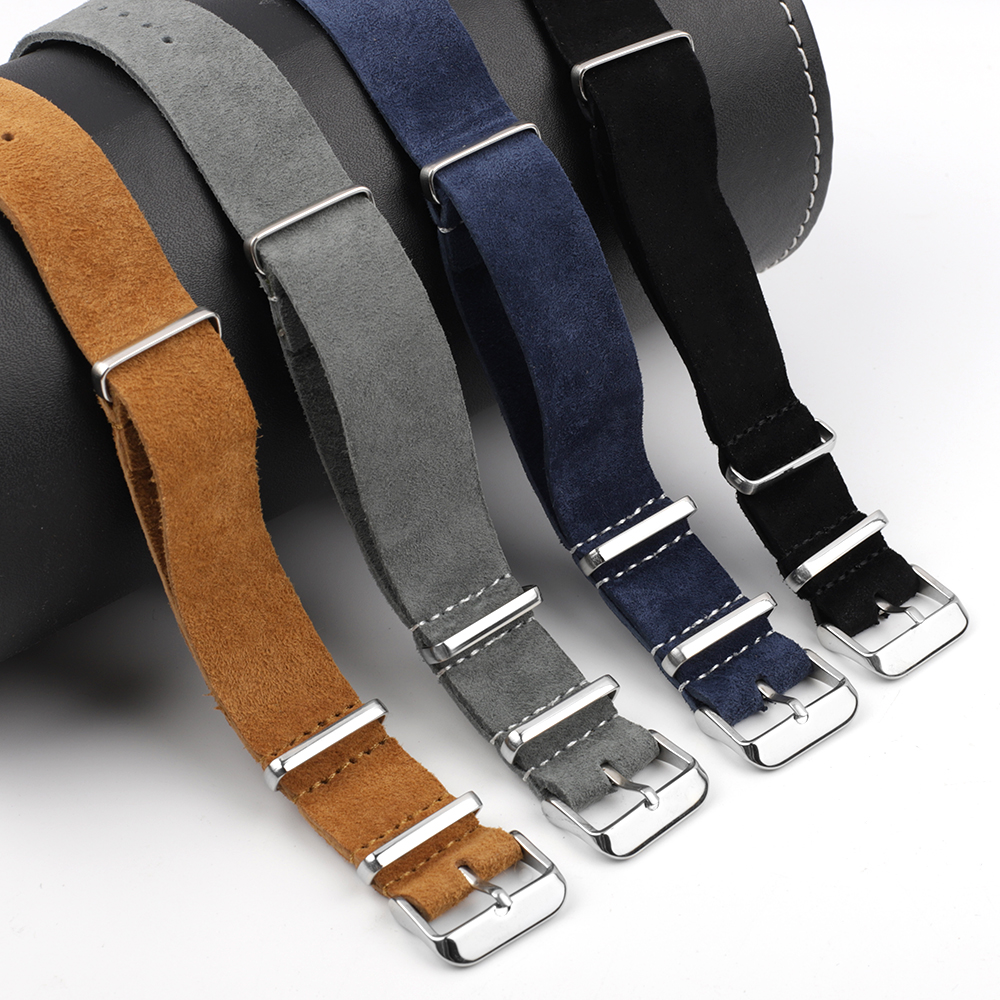 Soft Retro Suede Genuine Leath – Nylon Nato Strap recenzja i cena