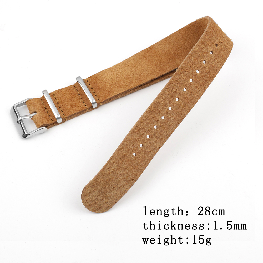 Soft Retro Suede Genuine Leath – Nylon Nato Strap recenzja i cena