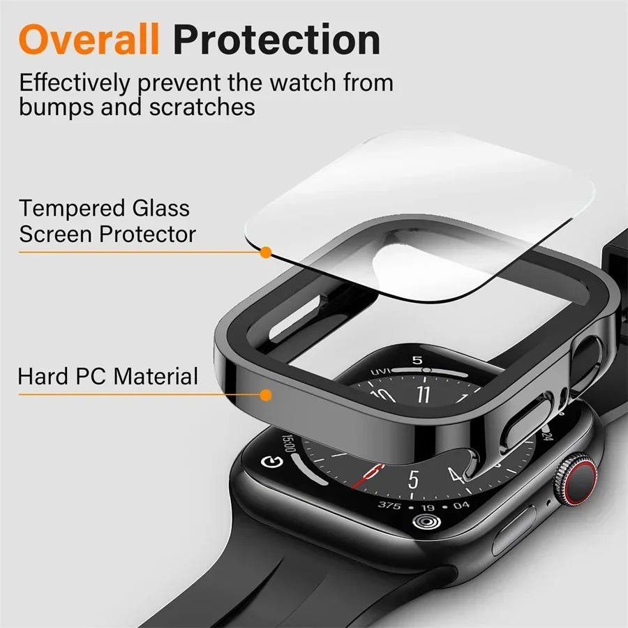 Glass+cover For Apple Watch ca – Smartwatch Watch Accessories For Women recenzja i cena