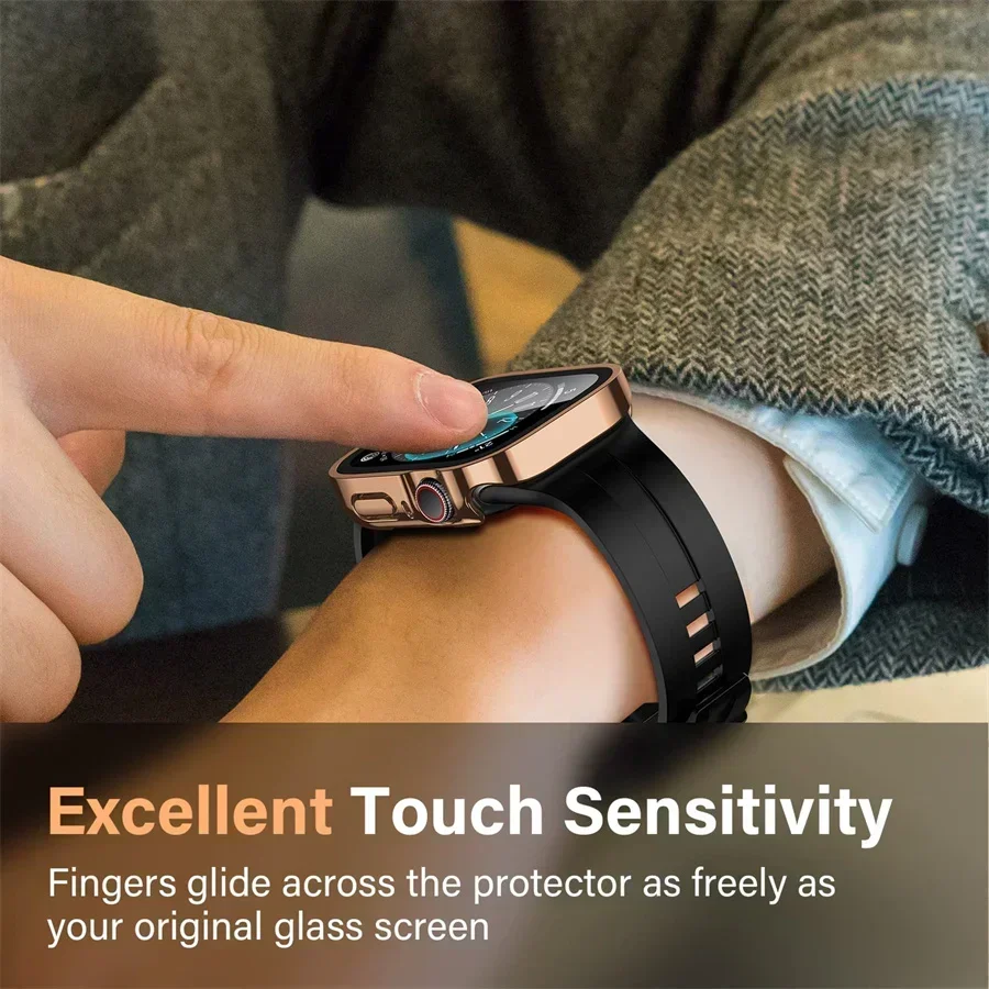 Glass+cover For Apple Watch ca – Smartwatch Watch Accessories For Women recenzja i cena