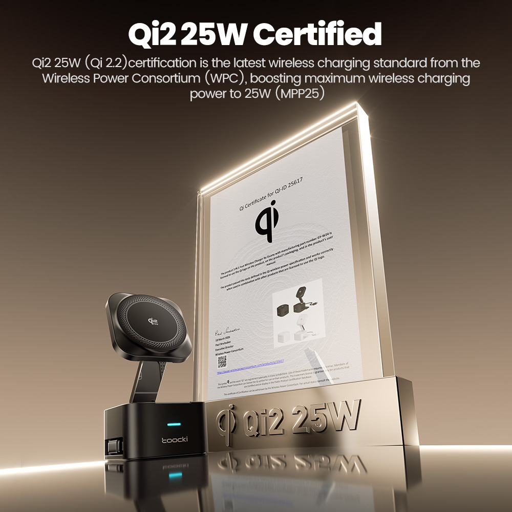 Toocki QI2.2 25W Wireless Char – Wireless Charger Watch recenzja i cena