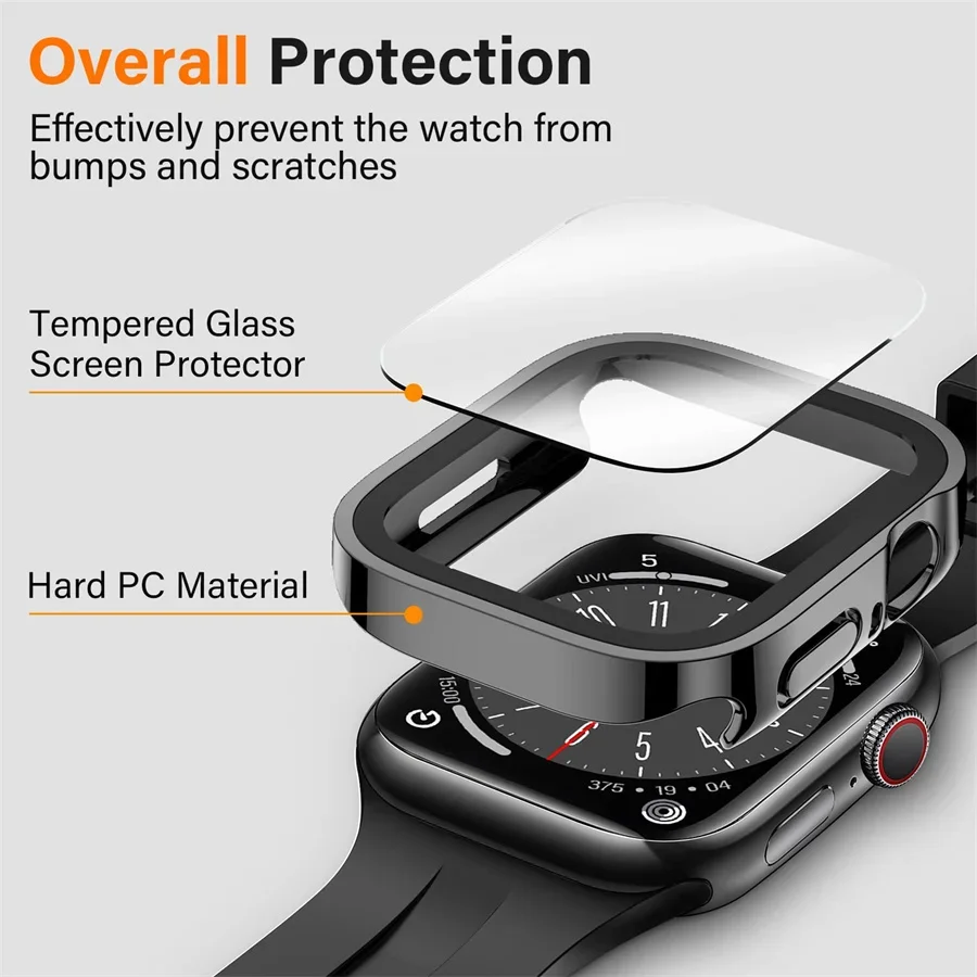 Glass+cover For Apple Watch ca – Smartwatch Watch Accessories For Women recenzja i cena