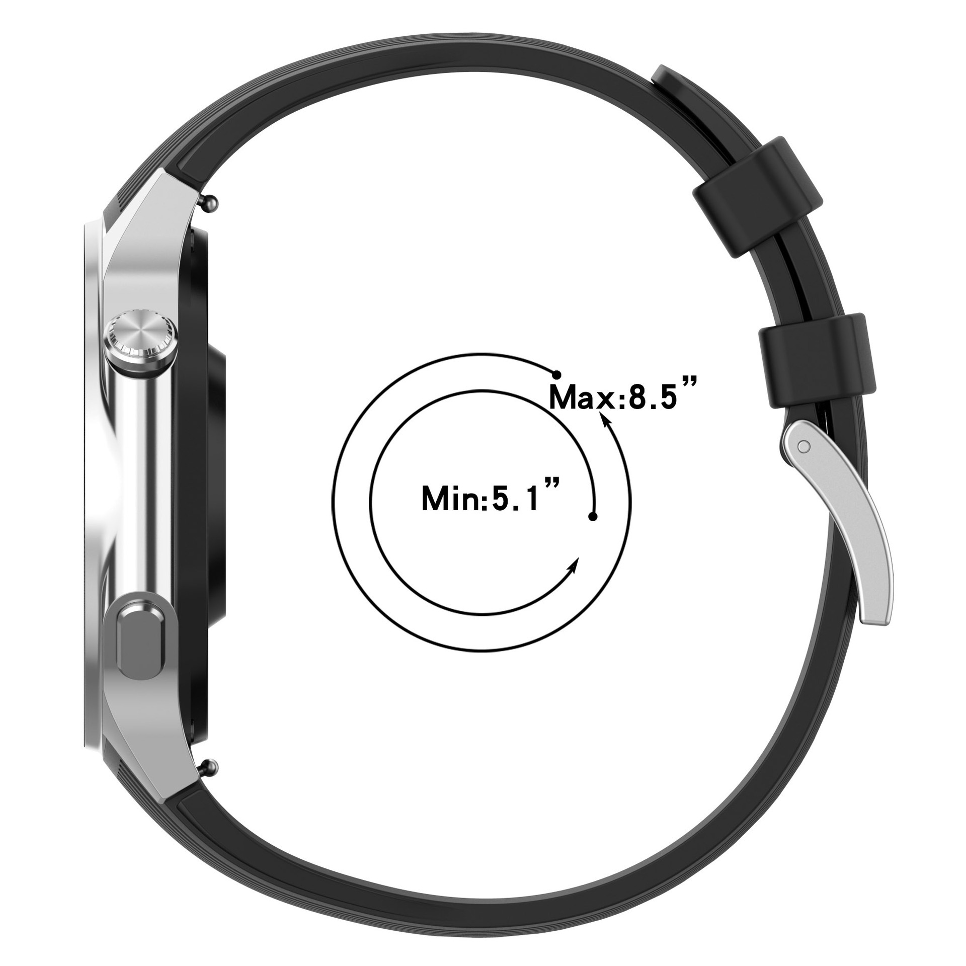No Gap Silicone Watchband For  – Smartwatch X2 recenzja i cena