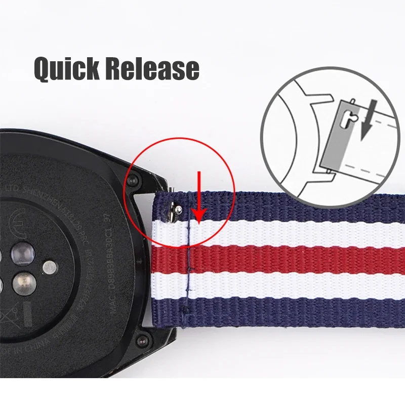 20mm 22mm Woven Nylon Strap fo – Nylon Nato Strap recenzja i cena