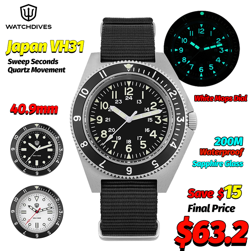 Watchdives WD1972 Quartz Watch – Accessories With Watch recenzja i cena